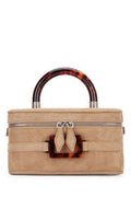 Women's Vivier Top Handle Bag Beige Suede