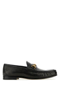 Men's Horsebit Calf Leather Loafer Black Skin