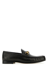 Men's Horsebit Calf Leather Loafer Black Skin