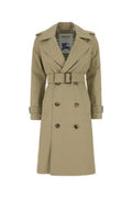 Women's Sage Green Gabardine Trench Coat Skylark