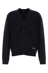Men's Kevin Cardigan Navy Wool