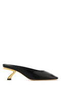 Women's Safi 55 Mule Black Leather Heels