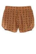 Men's Printed Nylon Shorts Cognac Bermuda