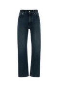 Women's High-Waist Denim Jeans Navy Cotton