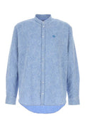 Men's Striped Cotton Shirt Blue