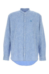 Men's Striped Cotton Shirt Blue