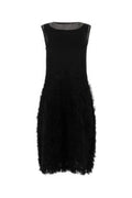Women's Skirt Dress Black Silk