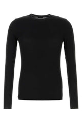 Men's Black Jersey T-Shirt Mix Rayon T-shirts And Polos