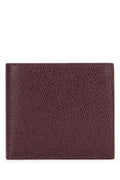 Men's Pebble Wallet Burgundy Mixed Fibres