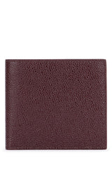Men's Pebble Wallet Burgundy Mixed Fibres