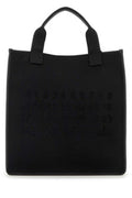 Women's Cabas Shopping Tote Black Corpo Polyester Cotton