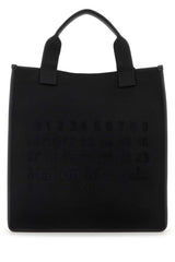 Women's Cabas Shopping Tote Black Corpo Polyester Cotton