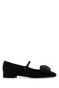 Women's Valentino Ballerina Black Fabric