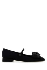 Women's Valentino Ballerina Black Fabric
