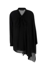 Women's Blouse Black Silk Sweater