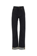 Women's Indigo Jeans Navy Cotton