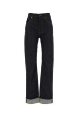 Women's Indigo Jeans Navy Cotton