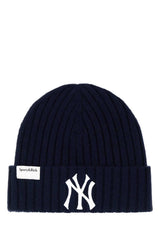 Men's Heritage Beanie Navy Cashmere Wool