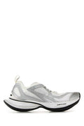 Women's Two-Tone Mesh And Fabric Circuit Sneakers Whitesilver