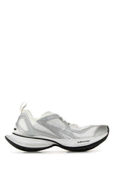 Women's Two-Tone Mesh And Fabric Circuit Sneakers Whitesilver
