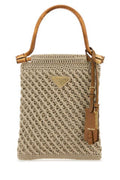 Women's Mano Top Handle Bag Beige Calamusrotang