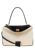 Women's Handle Top Bag Multicolor Lamb Fabric