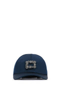 Women's Rv Crystal-Embellished Baseball Cap Navy