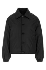 Men's Blouson Down Jacket Black Polyester