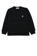 Boys' Logo-Embroidered Cotton T-Shirt Black