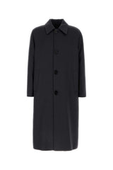 Men's Interno Coat Gray Virgin Wool Elastane