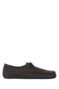 Men's Suede Flat Gray Calf