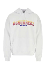 Men's Logo-Printed Cotton Sweatshirt White Sweater