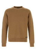 Men's Girocollo Sweater Beige Virgin Wool