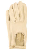Women's Driver Gloves Beige Lamb