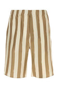 Men's Silk Bermuda Shorts Beige Bermudas