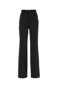 Women's Pants Gray Wool