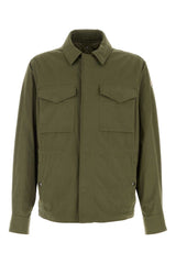 Men's Roquille Jacket Green Polyester Cotton Polyamide
