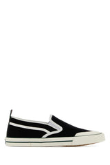Men's Black Canvas Slip Ons Blackgwgwgwgwvr T Cotton Sneaker