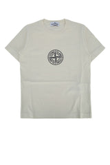 Boys' Logo-Embroidered T-Shirt Beige Cotton