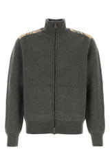 Men's Heritage Cardigan Gray Wool Cashmere