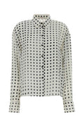 Women's Pois Shirt White Silk