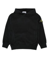 Boys' Sweater Hoodie Black Cotton