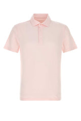 Men's Polo Shirt Pink Cotton Elastane