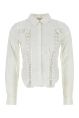 Women's Household Shirt White Cotton