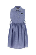 Women's Dress Blue Cotton