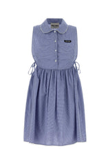 Women's Dress Blue Cotton