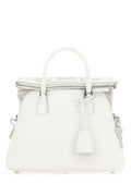 Women's Leather Top Handle Bag White