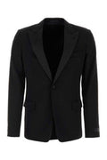 Men's Wool Blazer Black Blazers