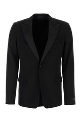 Men's Wool Blazer Black Blazers