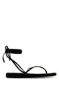 Women's Capri Sandal Black Ovine Suede